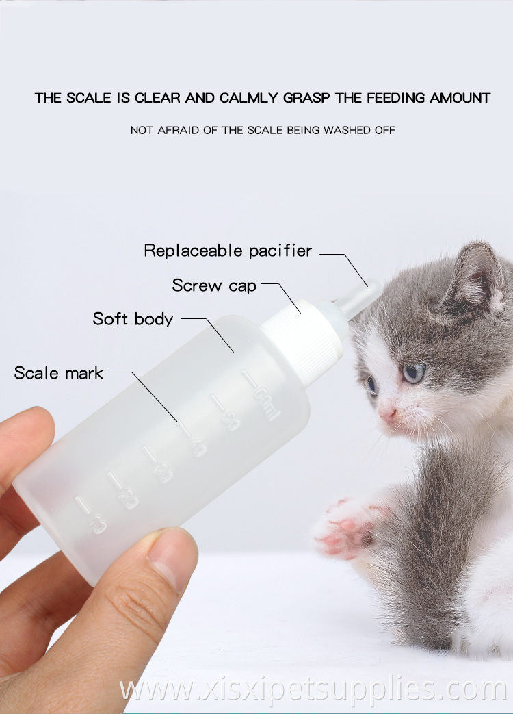 Factory Wholesale 5 In 1 Cat Puppy Nursing Bottle Hot Pet Nursing Bottle For Litter Pets